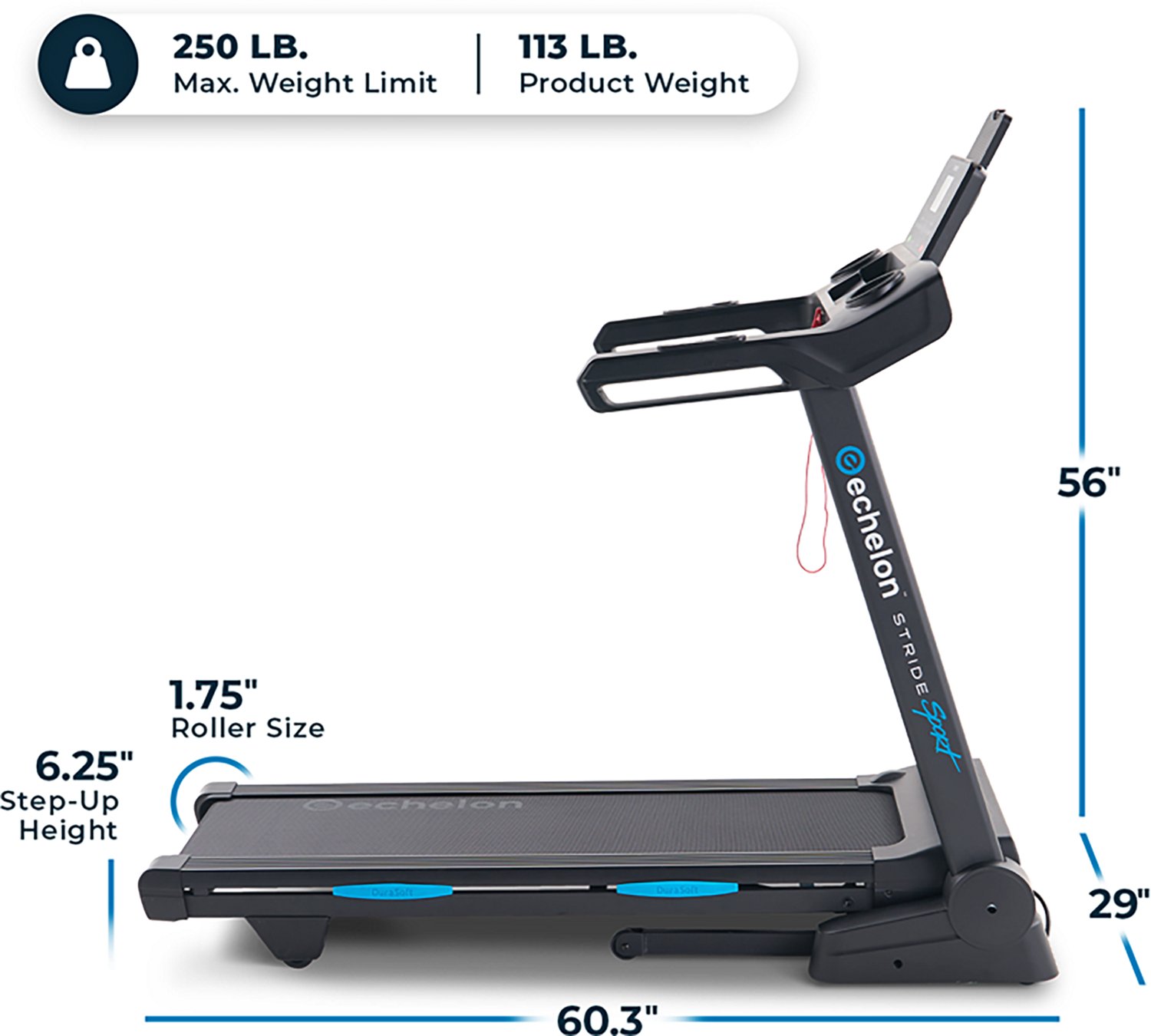 Echelon Stride 30 Sport Treadmill                                                                                                - view number 6