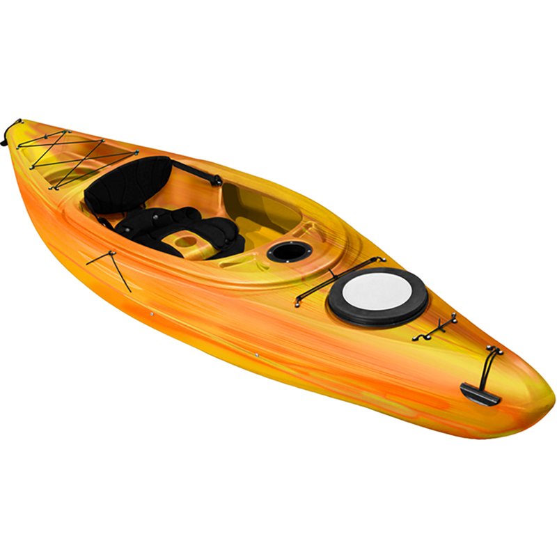 Sun Dolphin Simcoe 104 10 ft 3 in Sit-In Kayak Red/Orange - Canoes/Kayaks/Sm Boats at Academy Sports