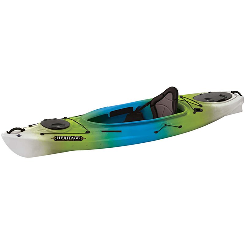 Heritage Angler 10 ft 3 in Sit In Kayak Green/Blue - Canoes/Kayaks/Sm Boats at Academy Sports