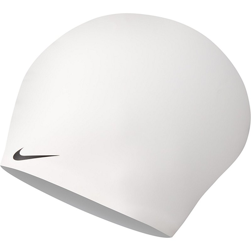 Nike Swim Voluminous Hair Cap White, Large - Swim And Diving Accessories at Academy Sports