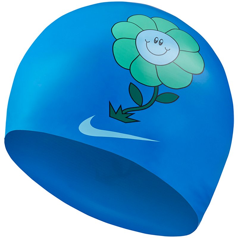 Nike Multi Graphic Flower Swim Cap Photo Blue - Swim And Diving Accessories at Academy Sports