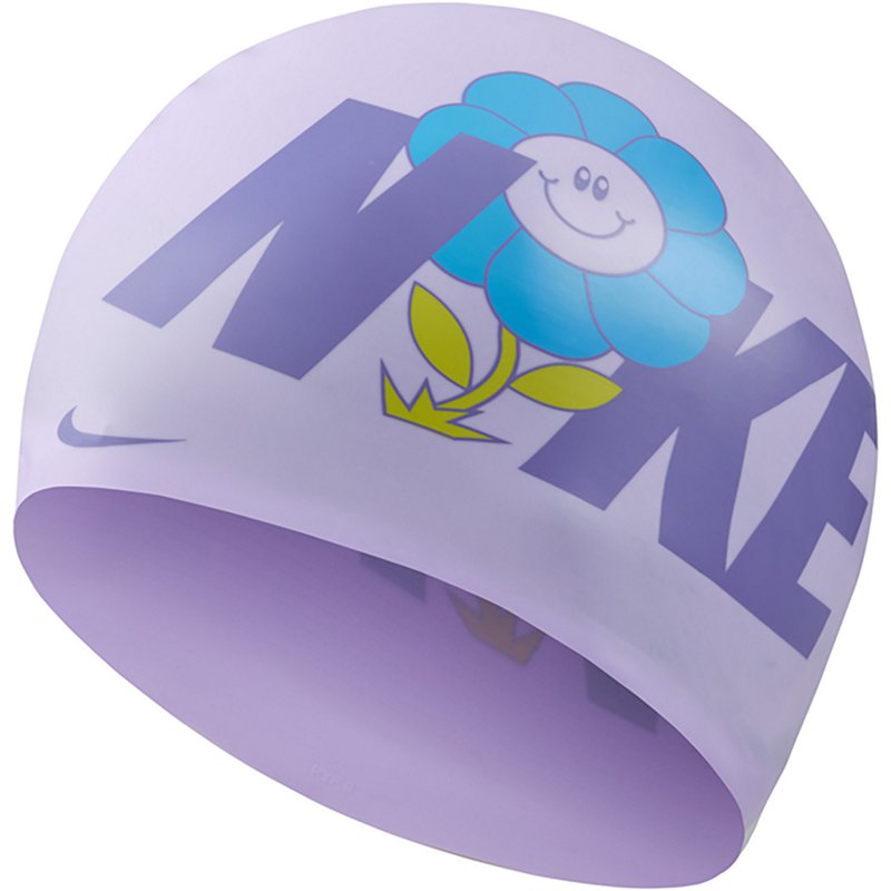 Nike Multi Graphic Flower Swim Cap Lilac Bloom - Swim And Diving Accessories at Academy Sports