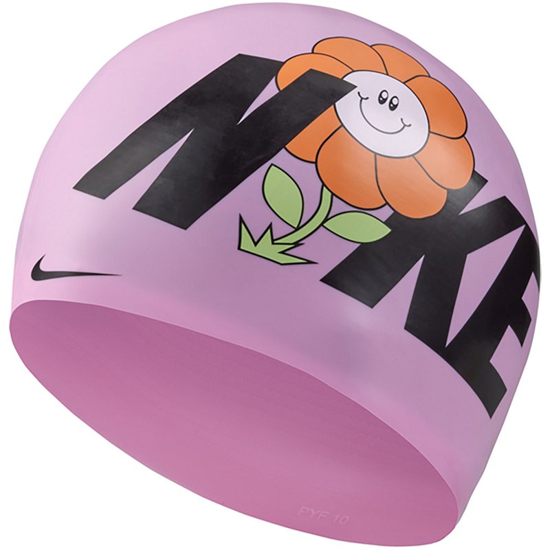 Nike Multi Graphic Flower Swim Cap Pink Rise - Swim And Diving Accessories at Academy Sports