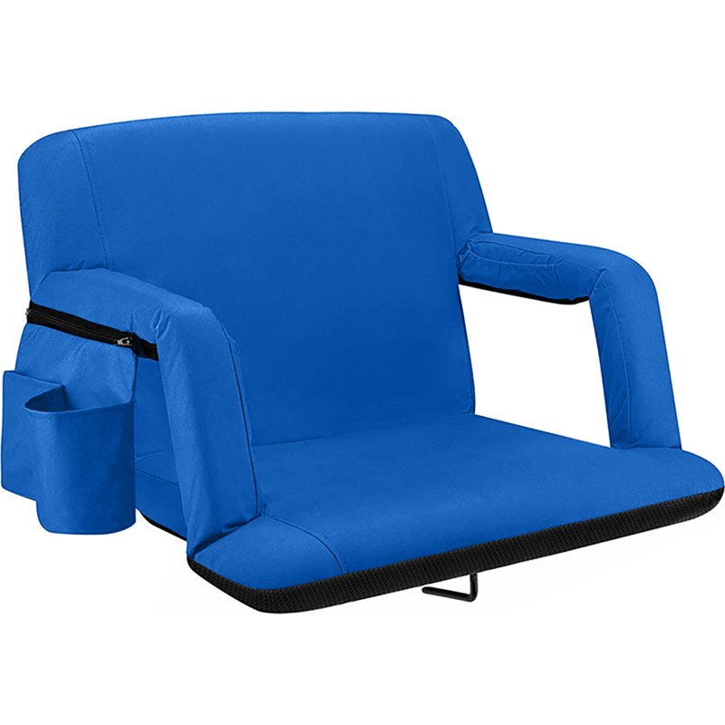 Alpcour Extra-Wide Reclining Stadium Seat Royal Blue - Football Equipment at Academy Sports