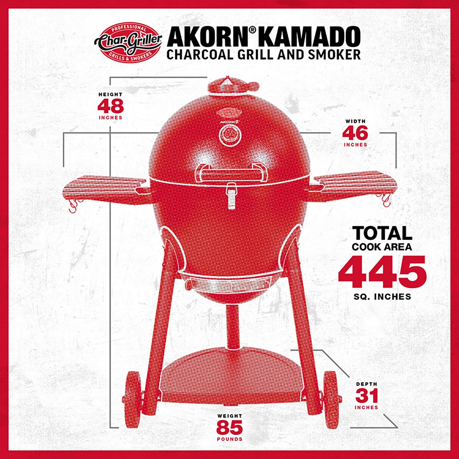 Char-Griller AKORN Auto-Kamado Digital WiFi Charcoal Grill - view number 3