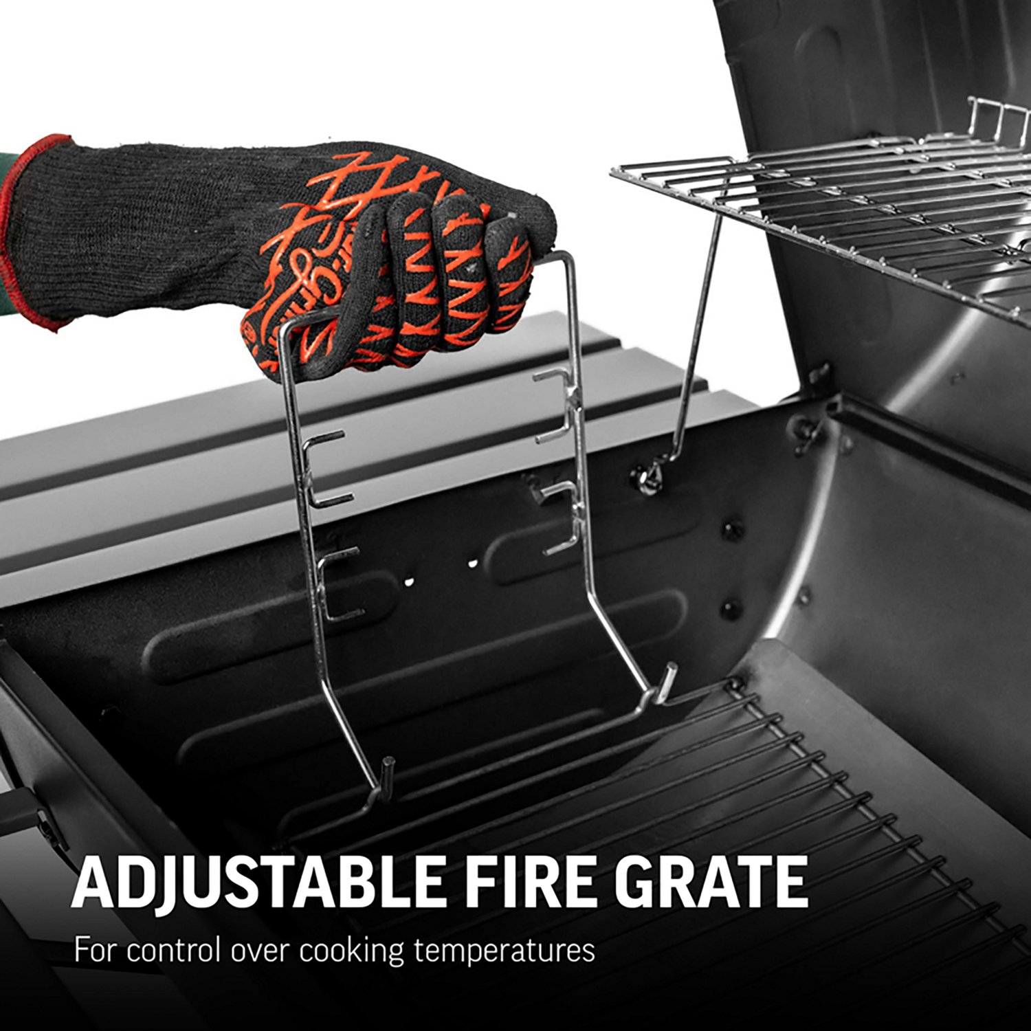 Char-Griller Smokin Pro Barrel Charcoal Grill and Offset Smoker - view number 8