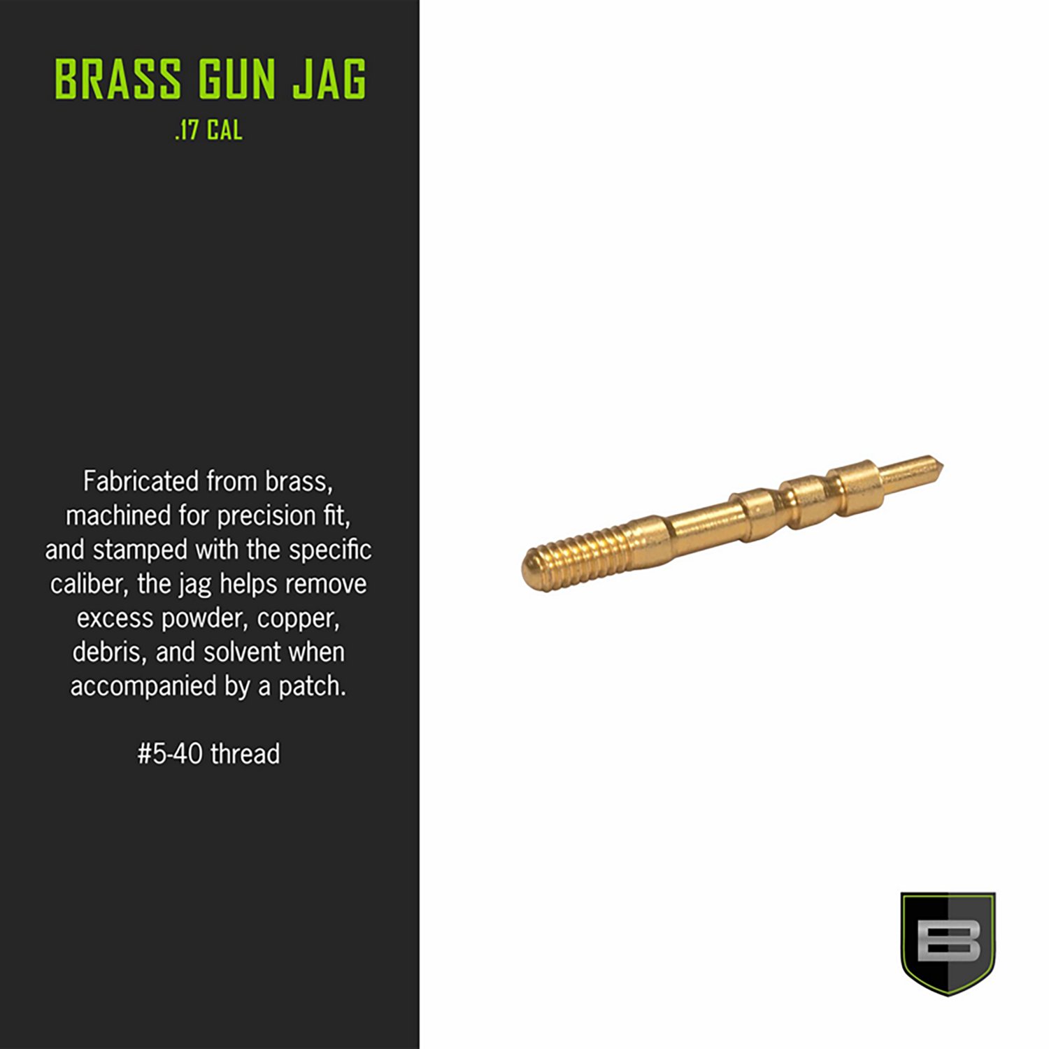 Breakthrough Clean Technologies .17 Caliber Brass Jag                                                                            - view number 3