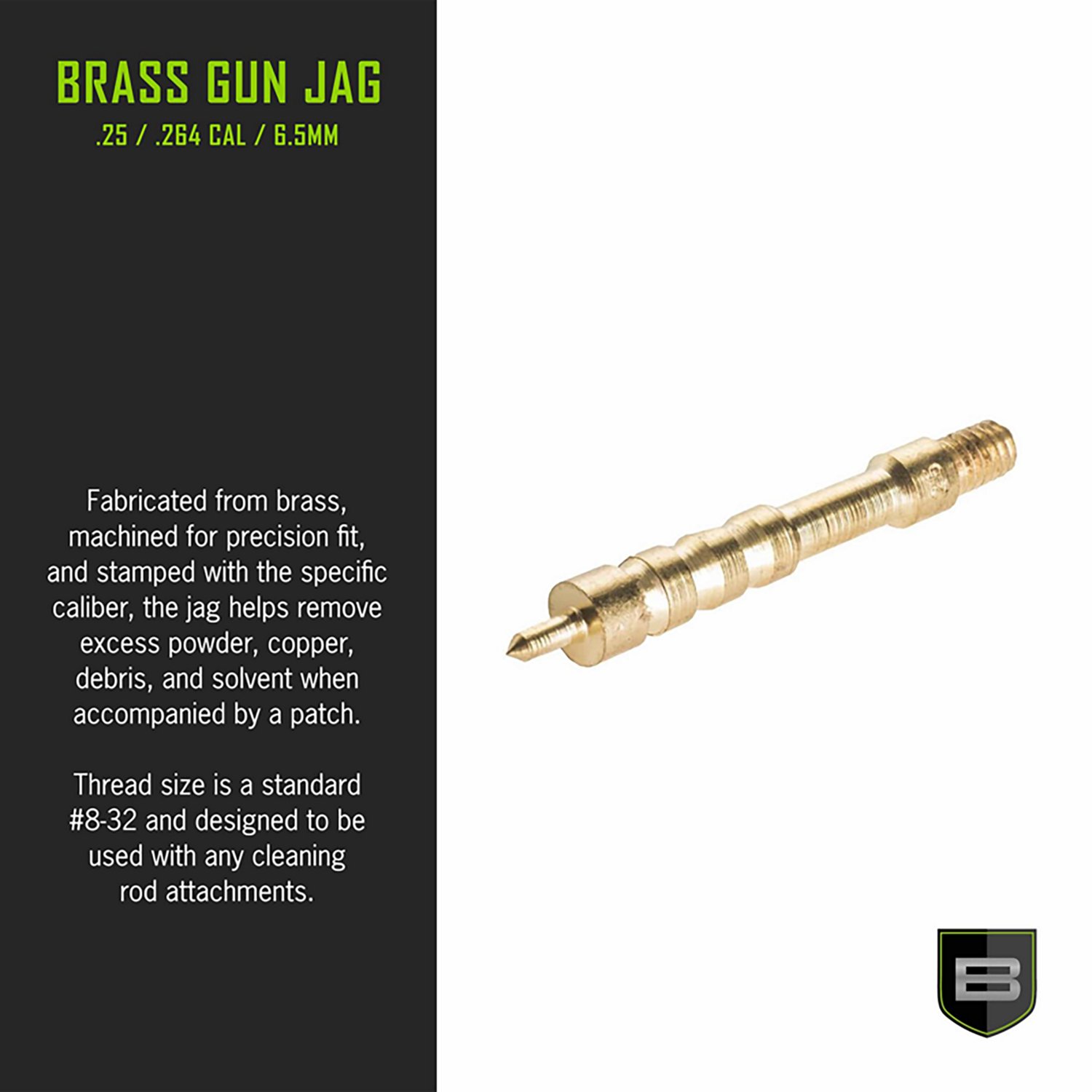 Breakthrough Clean Technologies .25, .264 Caliber and 6.5mm Brass Jag                                                            - view number 3