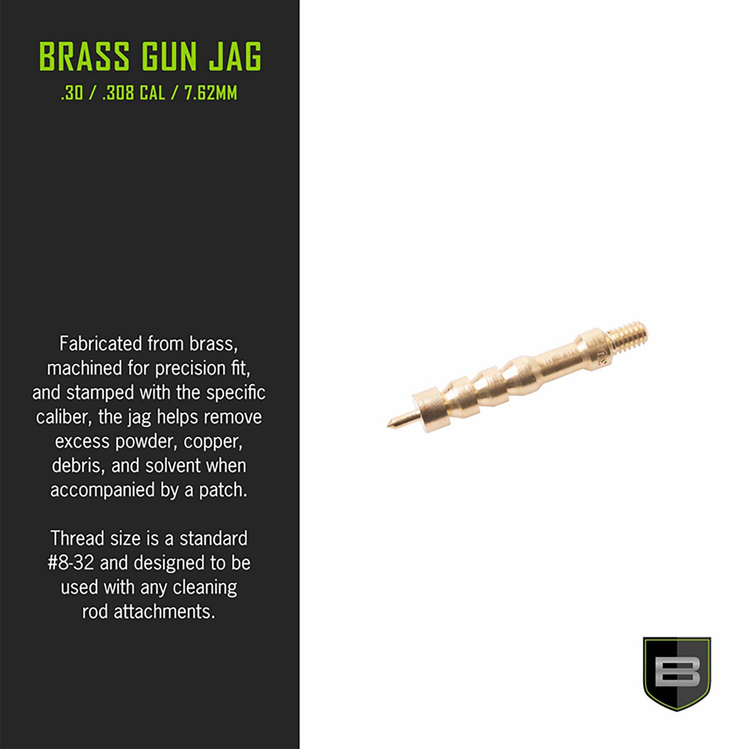 Breakthrough Clean Technologies .30, .308 Caliber and 7.62mm Brass Jag                                                           - view number 3