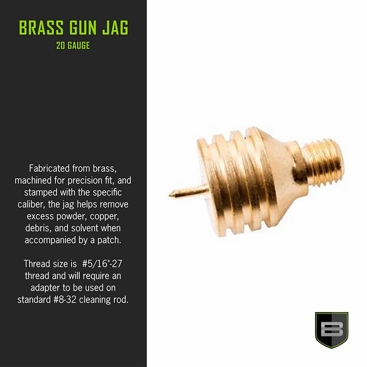 Breakthrough Clean Technologies 20 Gauge Brass Jag                                                                               - view number 2
