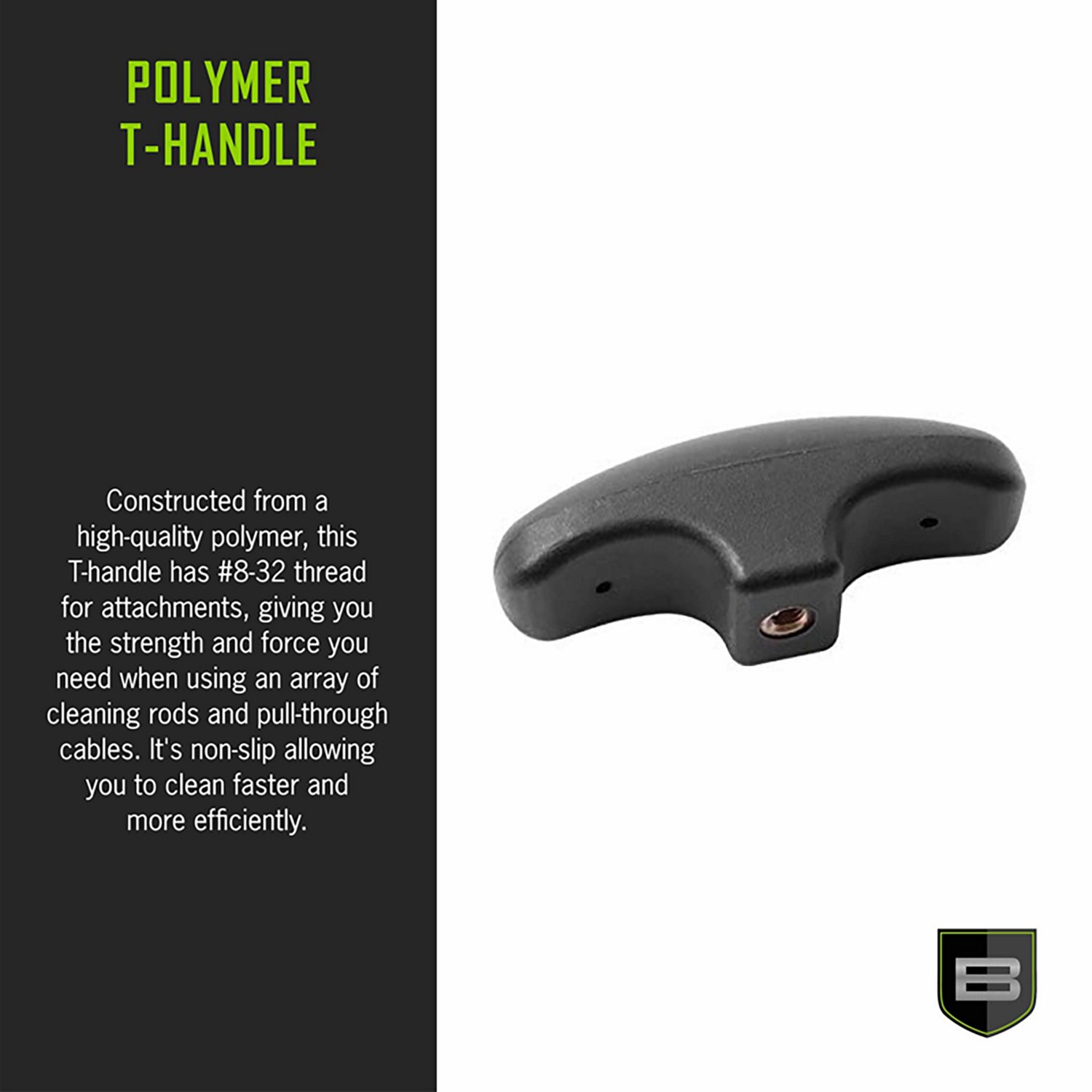 Breakthrough Clean Technologies #8-32 Thread Polymer T-Handle - view number 3
