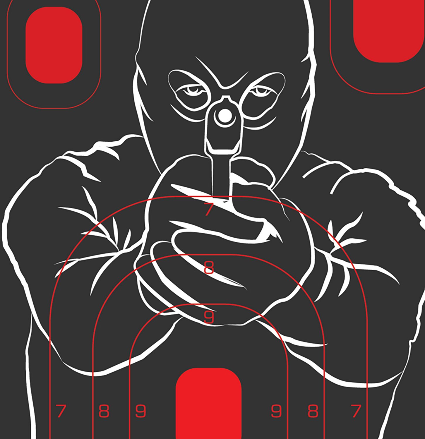 Allen Company EZ Aim Splash 12 in W x 18 in H Reactive Paper Shooting Targets 5-Pack