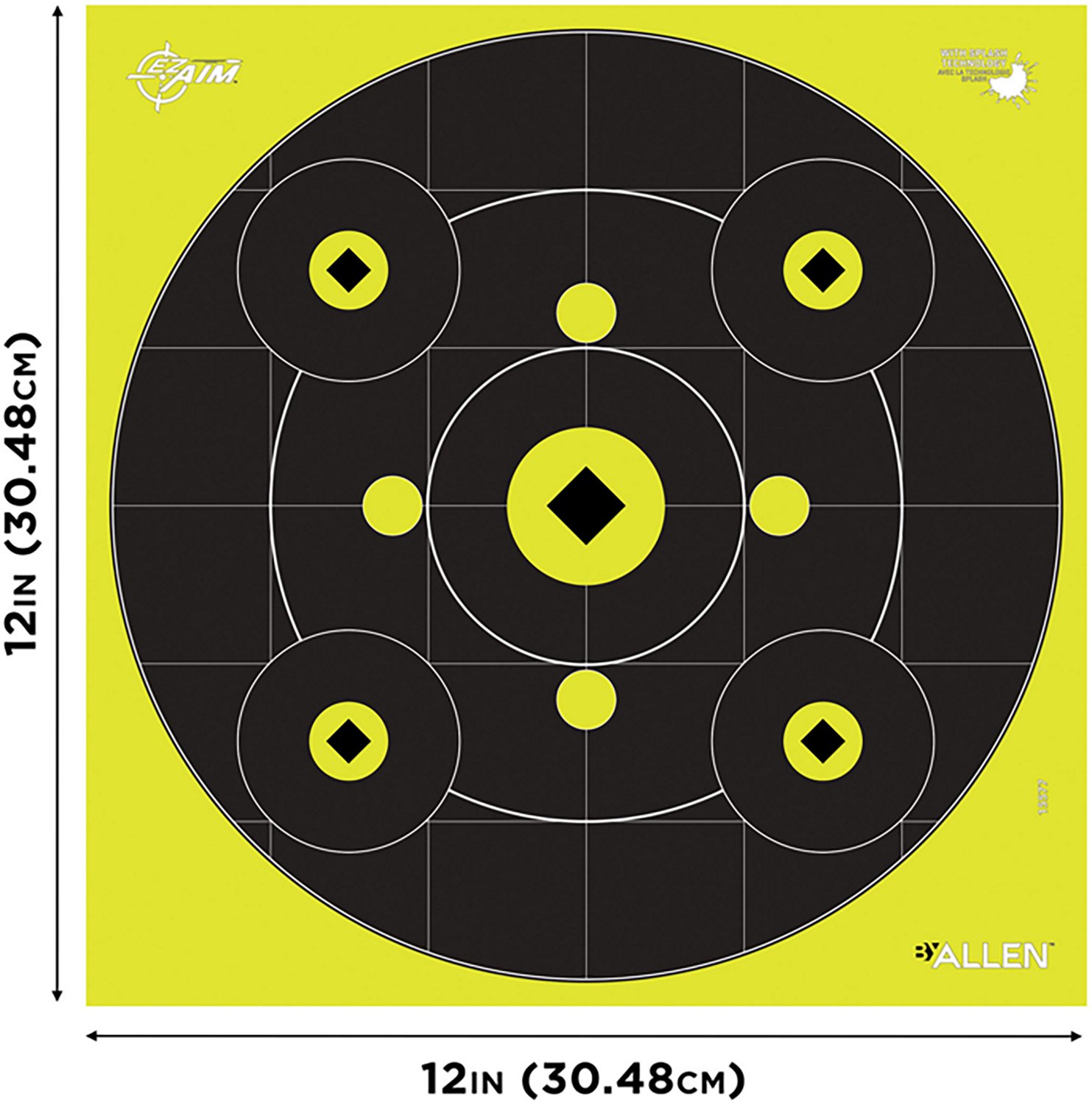 Allen Company EZ Aim Splash 12 in Square Reactive Paper Shooting Targets 12-Pack - view number 2
