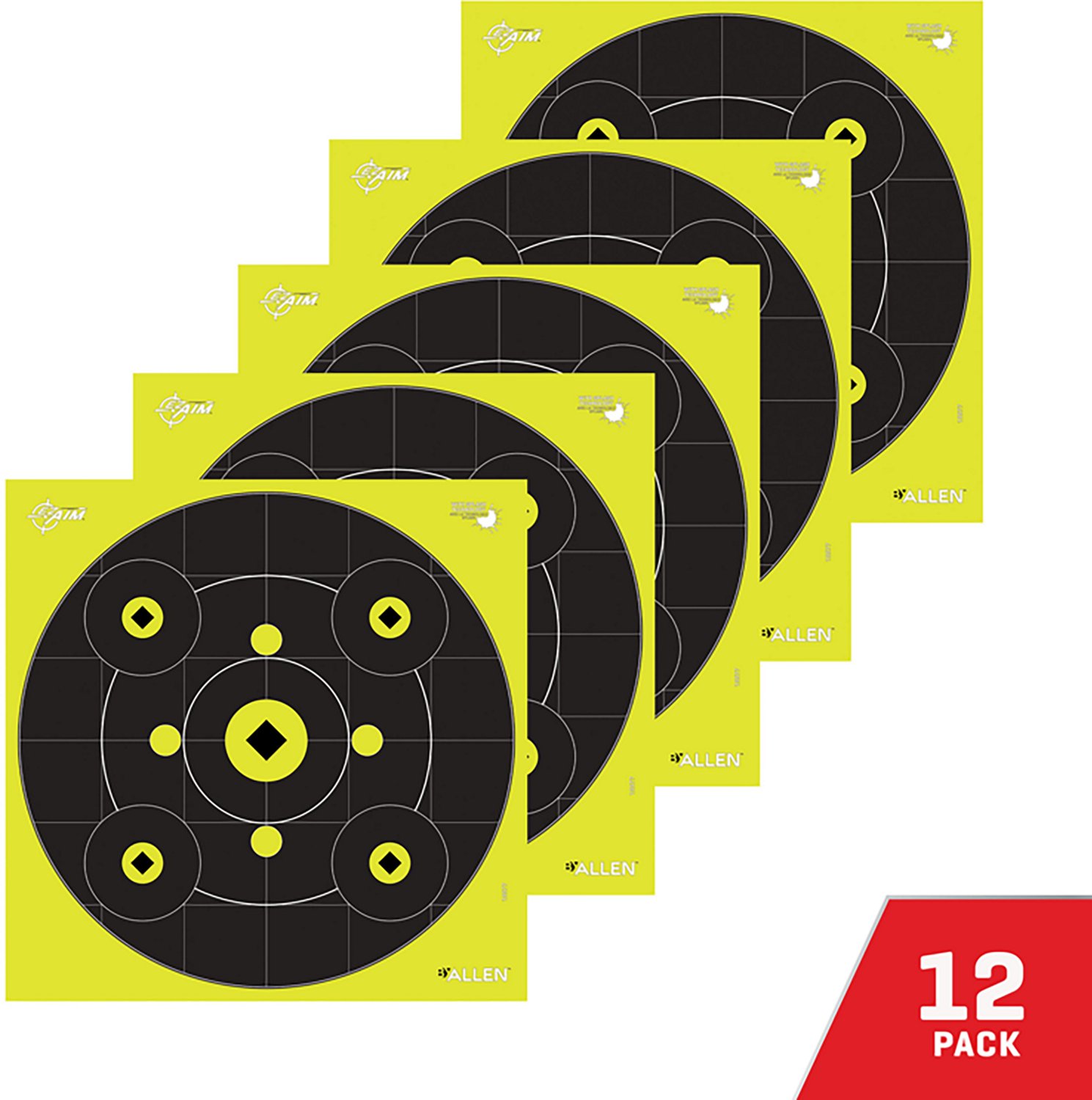 Allen Company EZ Aim Splash 12 in Square Reactive Paper Shooting Targets 12-Pack - view number 7