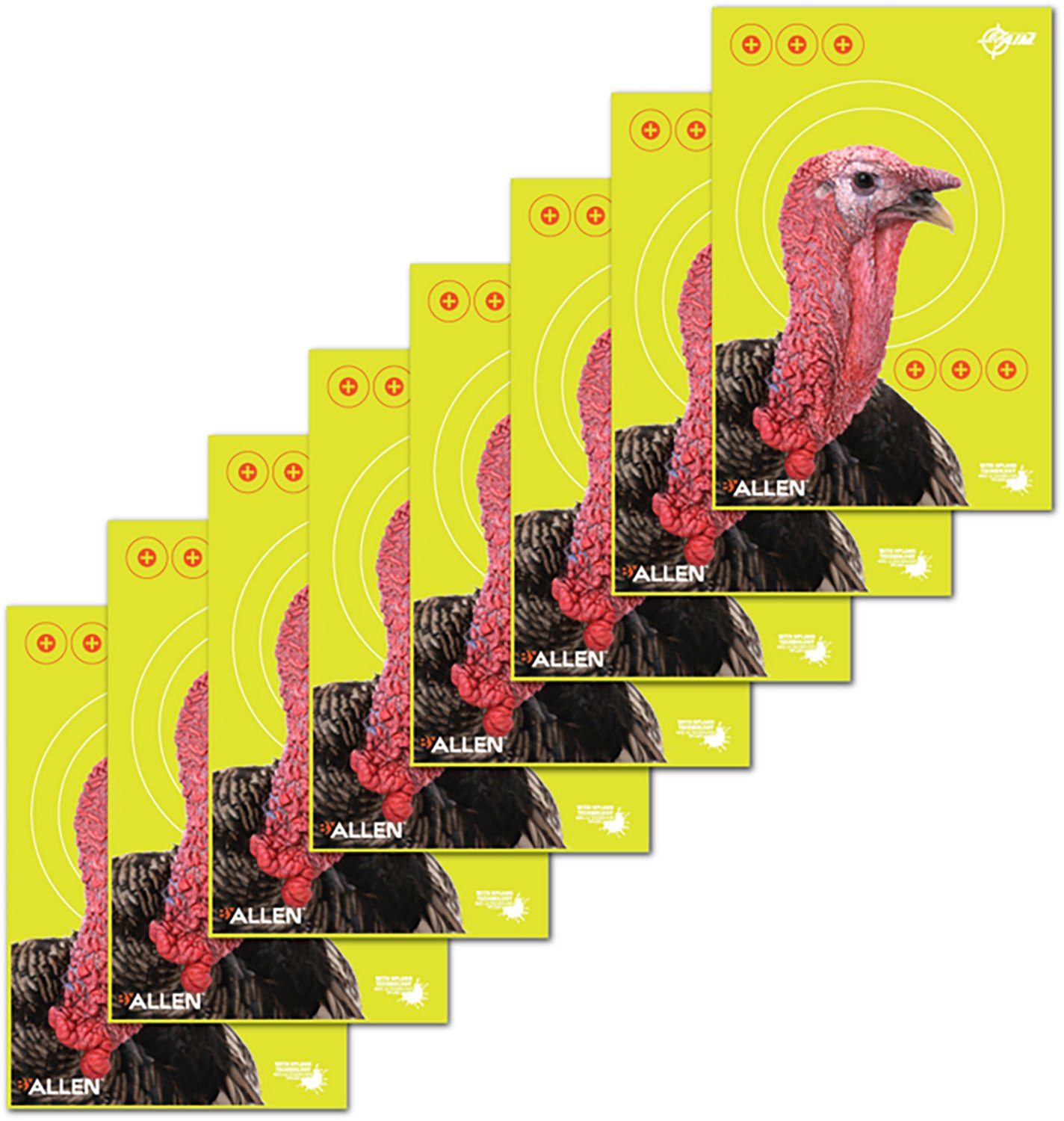 Allen Company EZ Aim Splash 12 in W x 18 in H Reactive Paper Shooting Targets 8-Pack - view number 4