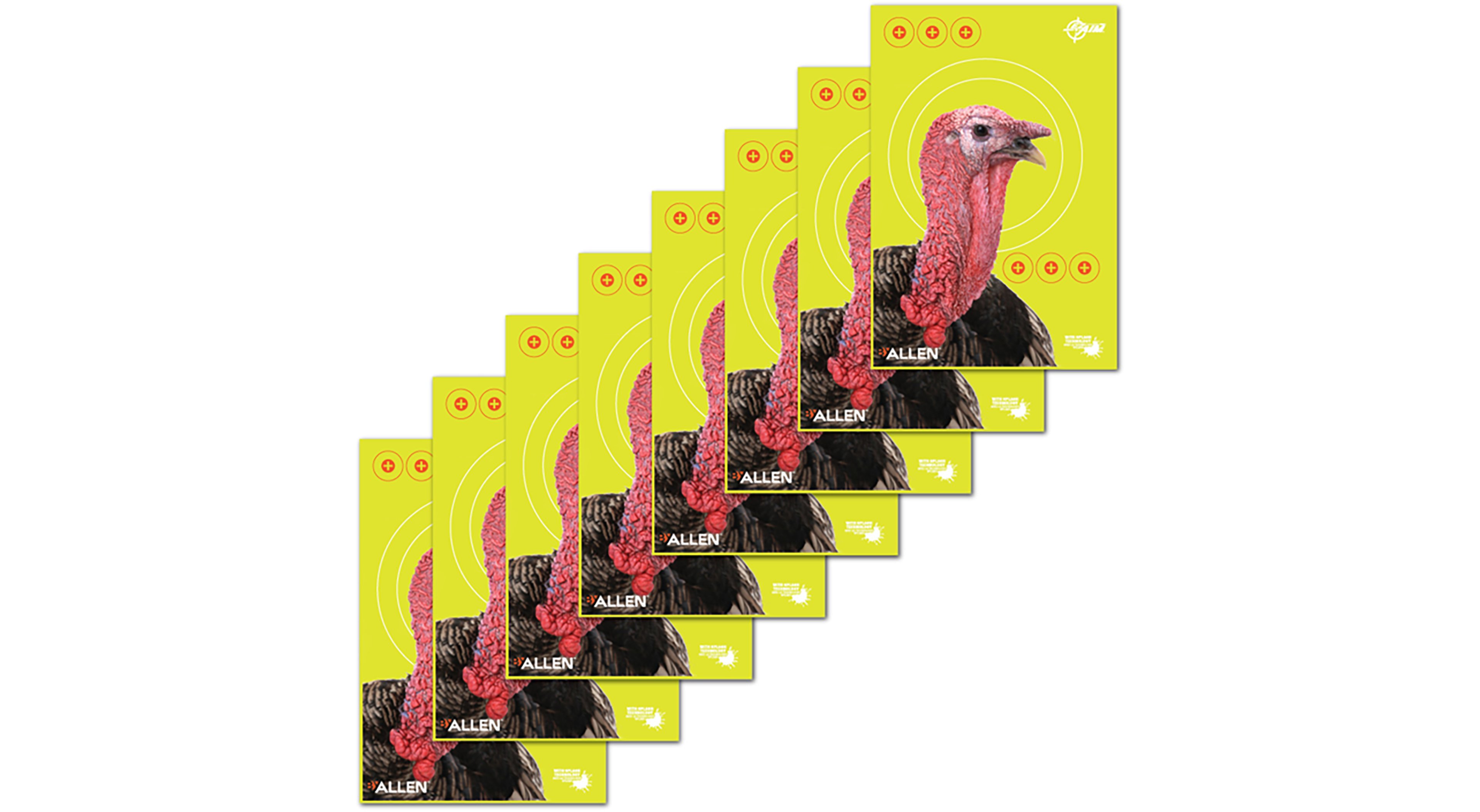 Allen Company EZ Aim Splash 12 in W x 18 in H Reactive Paper Shooting Targets 8-Pack