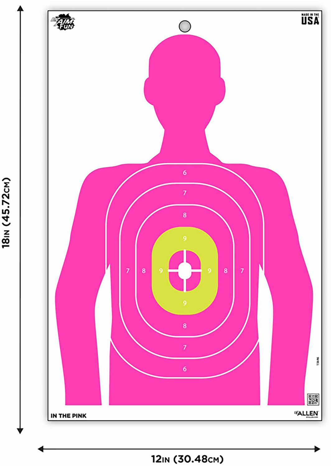 Allen Company EZ Aim Fun In The Pink Silhouette Paper Shooting Targets 8-Pack                                                    - view number 2