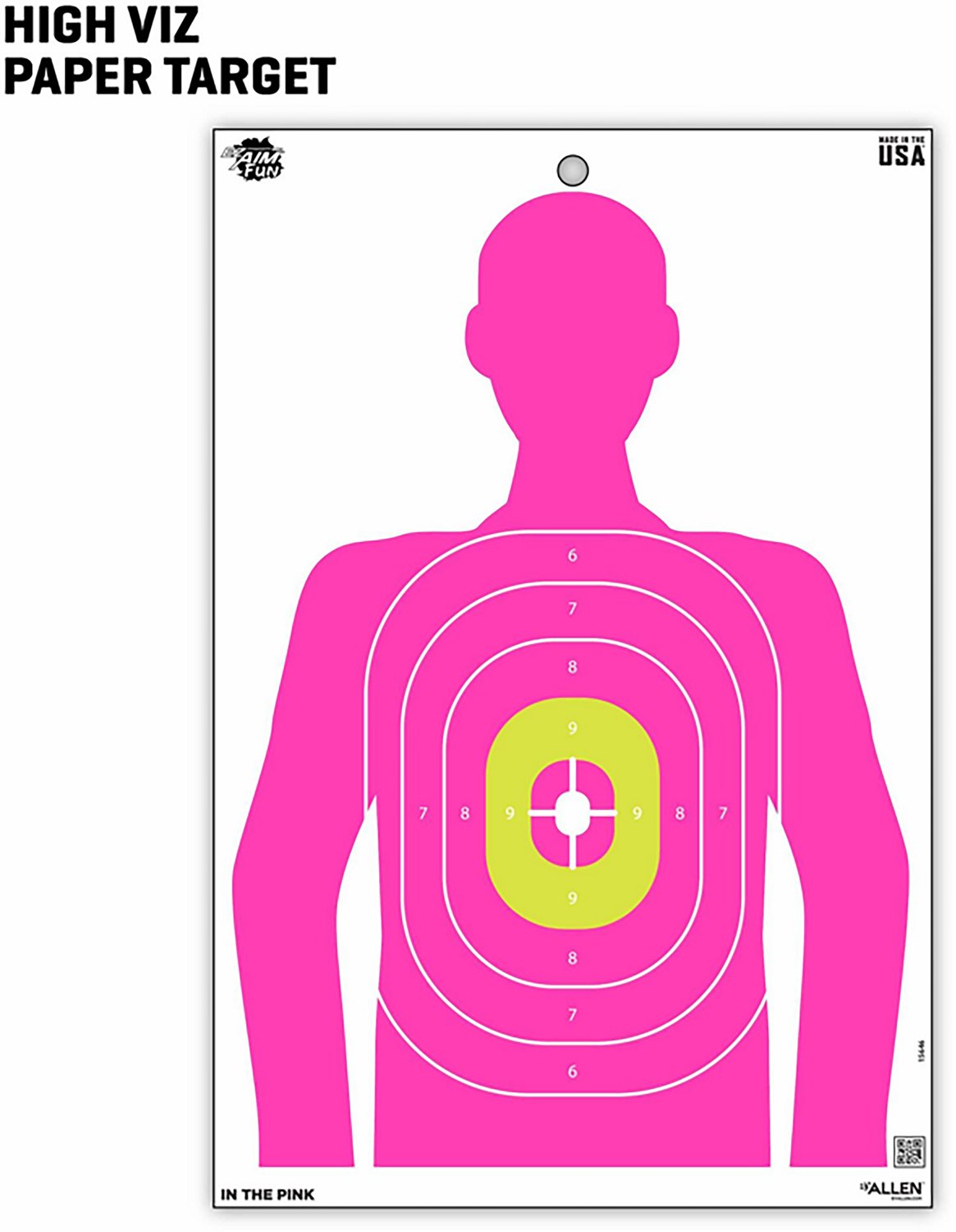 Allen Company EZ Aim Fun In The Pink Silhouette Paper Shooting Targets 8-Pack                                                    - view number 4
