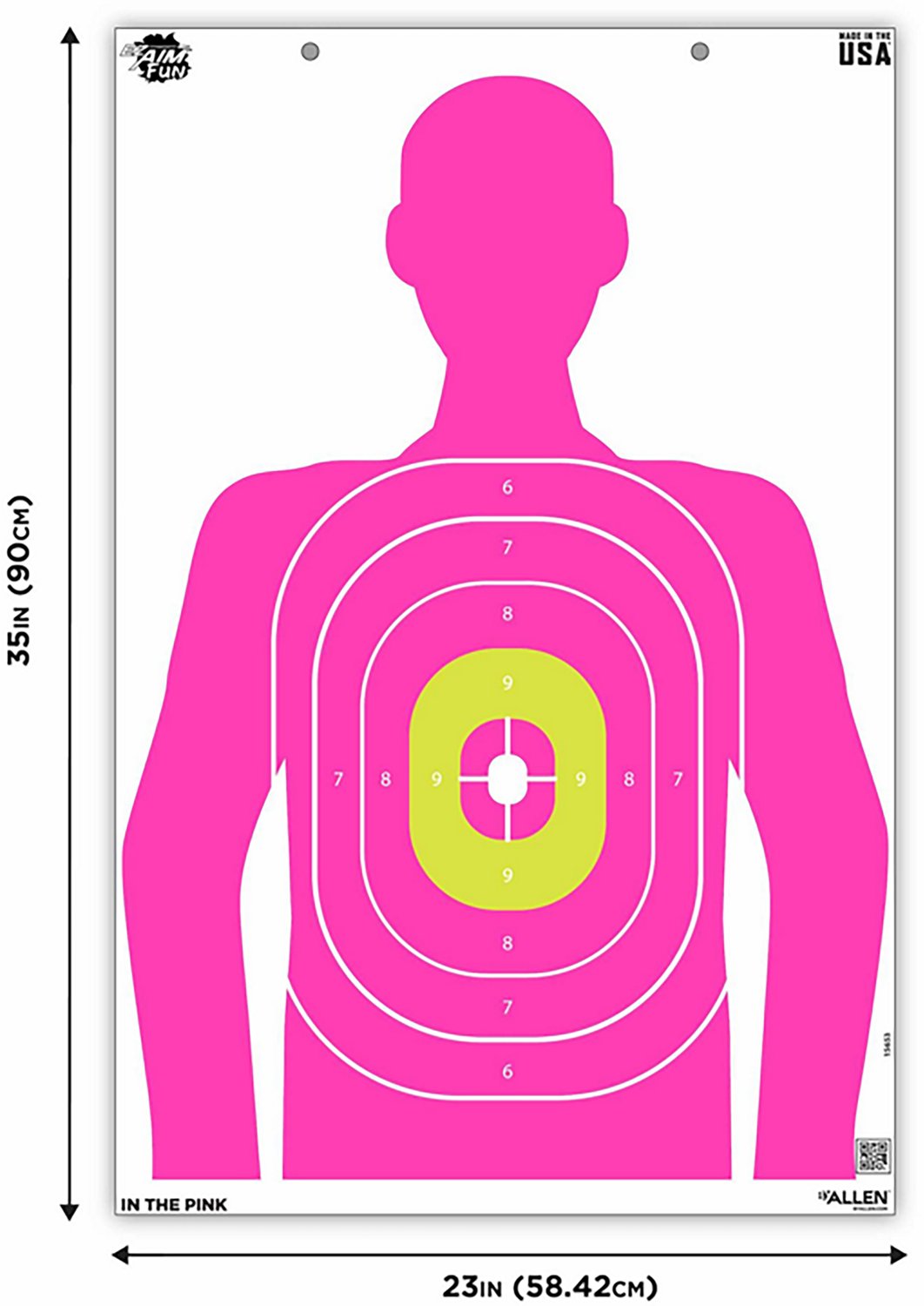 Allen Company EZ Aim Fun In The Pink Silhouette Paper Shooting Targets 3-Pack                                                    - view number 2