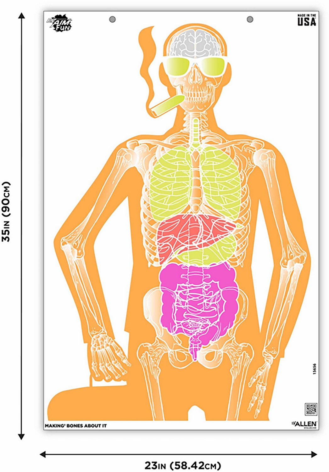 Allen Company EZ Aim Fun Makin' Bones About It Silhouette Paper Shooting Targets 3-Pack                                          - view number 2