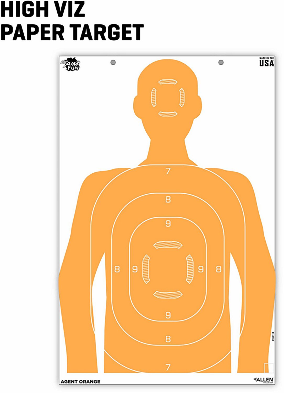 Allen Company EZ Aim Fun Tough Crowd Paper Shooting Targets 3-Pack                                                               - view number 8