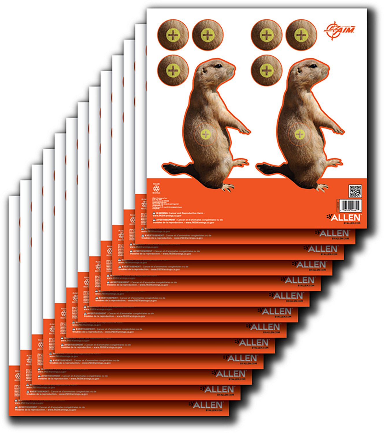 Allen Company EZ Aim Prairie Dog 8 in Square Shooting Targets 13-Pack - view number 4