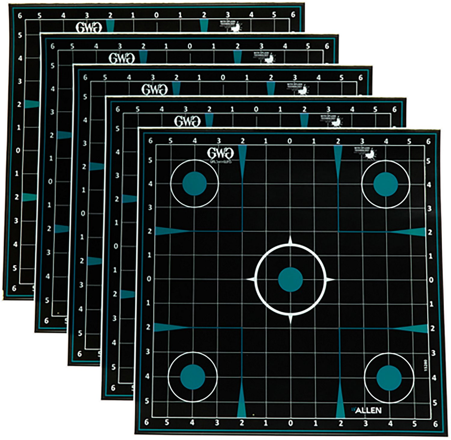 Girls With Guns 12 in W x 12 in H Adhesive Splash Reactive Paper Shooting Targets 5-Pack - view number 7