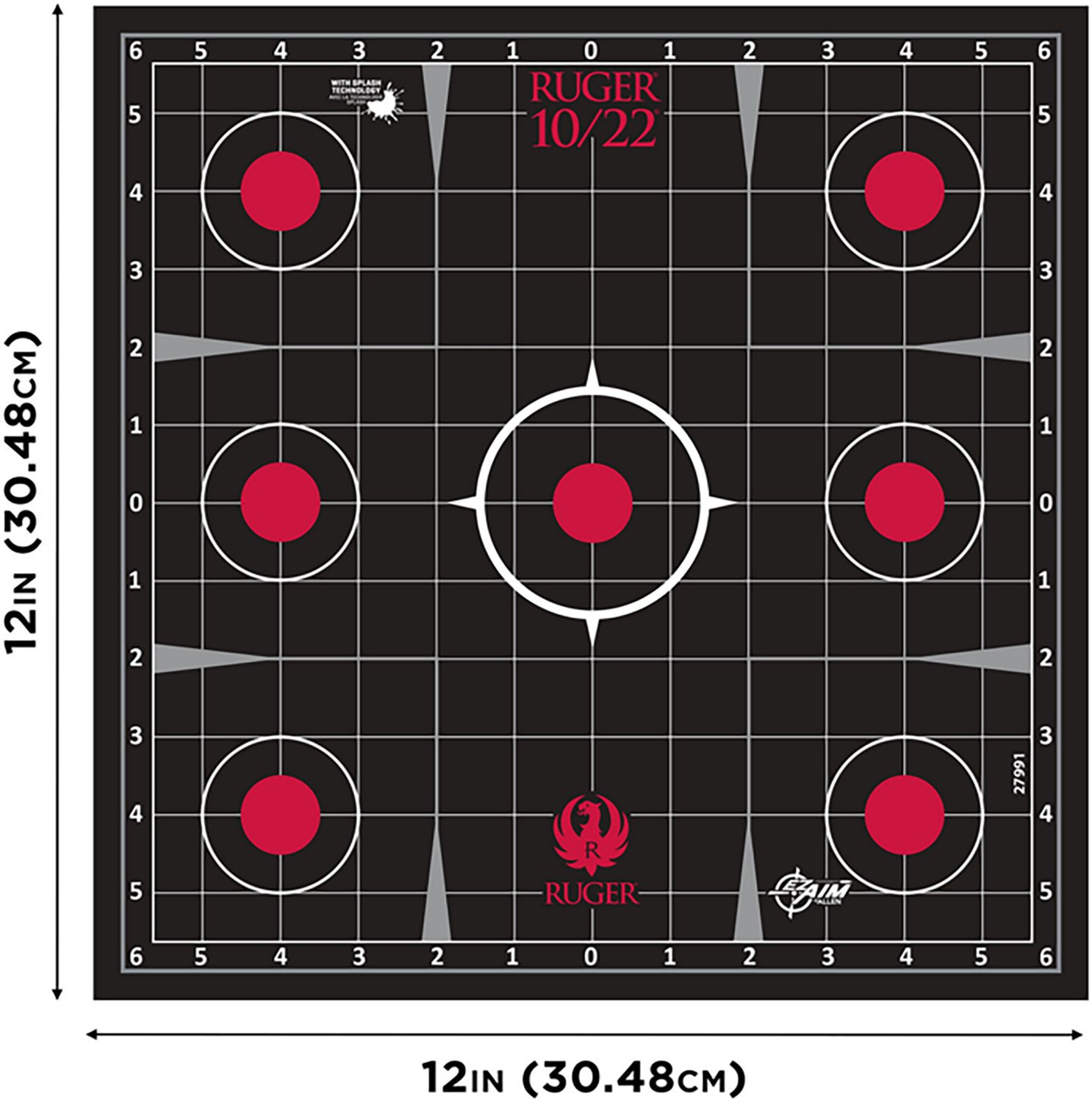 Allen Company Ruger 10/22 Splash Reactive Adhesive Paper Targets 5-Pack - view number 2