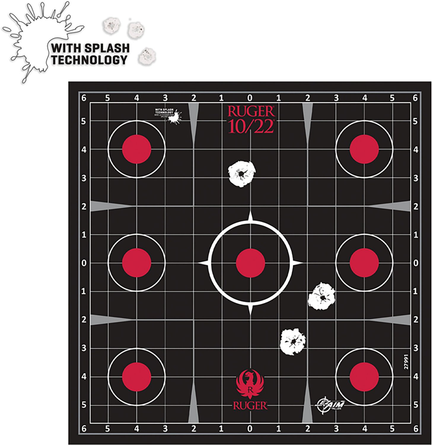 Allen Company Ruger 10/22 Splash Reactive Adhesive Paper Targets 5-Pack - view number 4