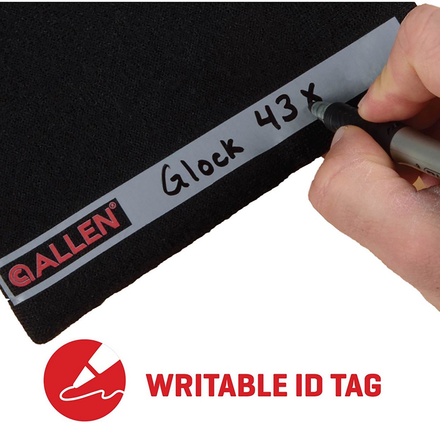 Allen Company Lockable 5 to 7 Handgun Storage Pouch with Writeable ID Label