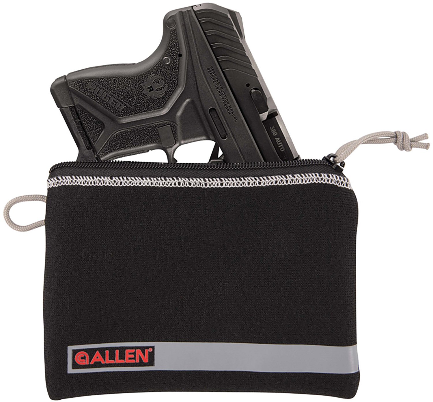 Allen Company Lockable 5 in to 7 in Handgun Storage Pouch with Writeable ID Label - view number 4