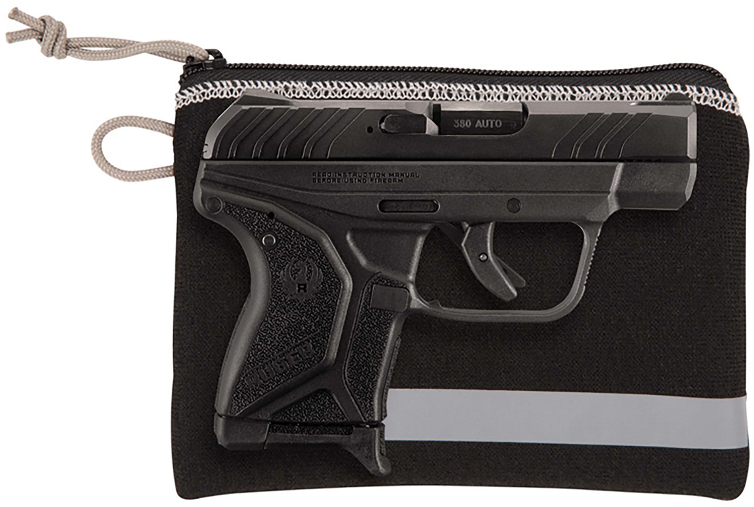 Allen Company Lockable 5 in to 7 in Handgun Storage Pouch with Writeable ID Label - view number 5