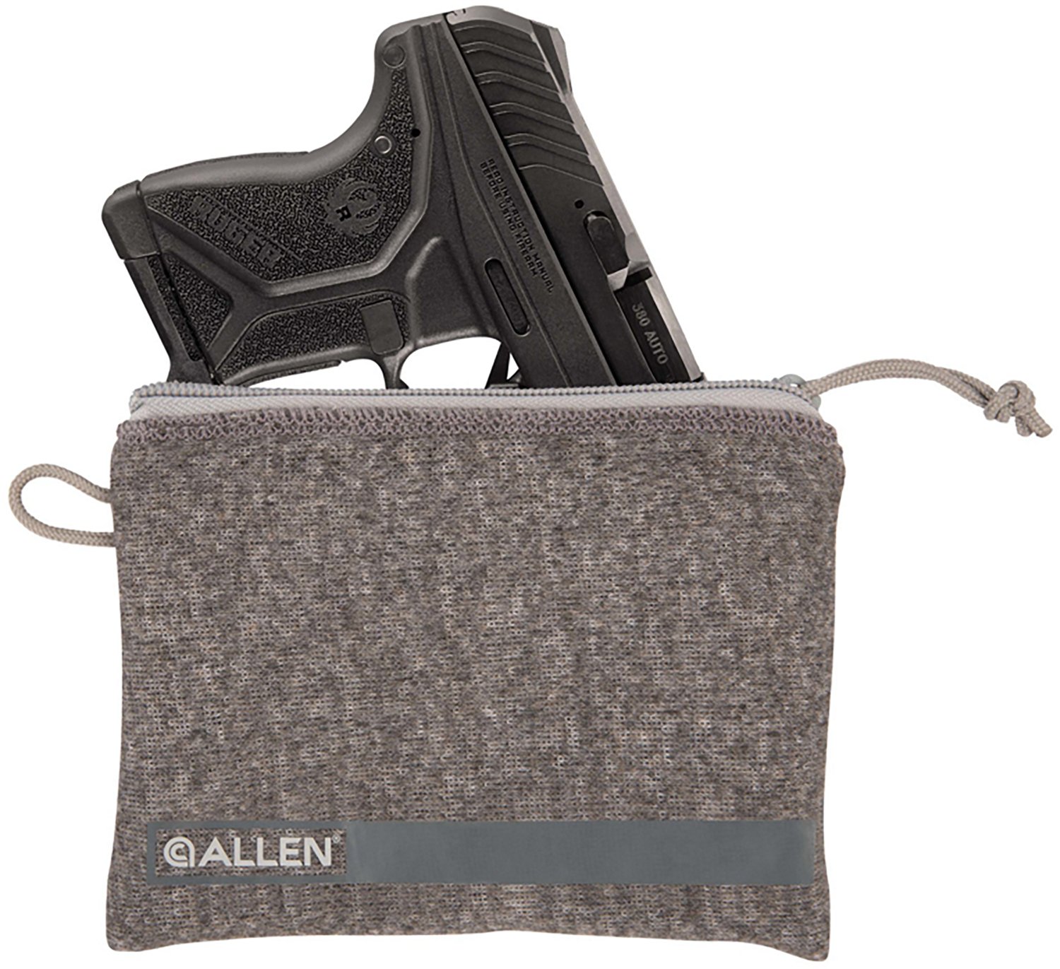 Allen Company Lockable 5 in to 7 in Handgun Storage Pouch with Writeable ID Label - view number 4