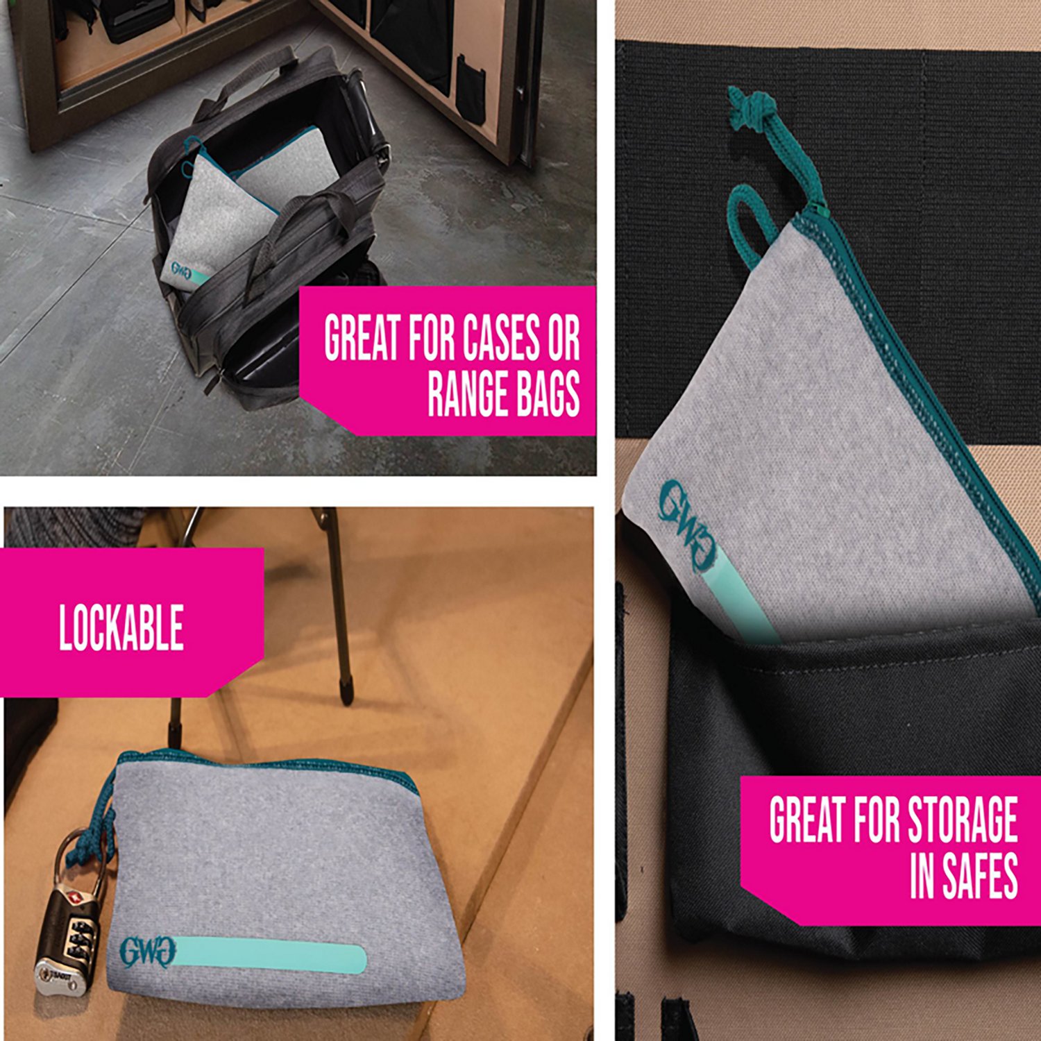 Girls With Guns Lockable Handgun Storage Pouch with Writable ID Label