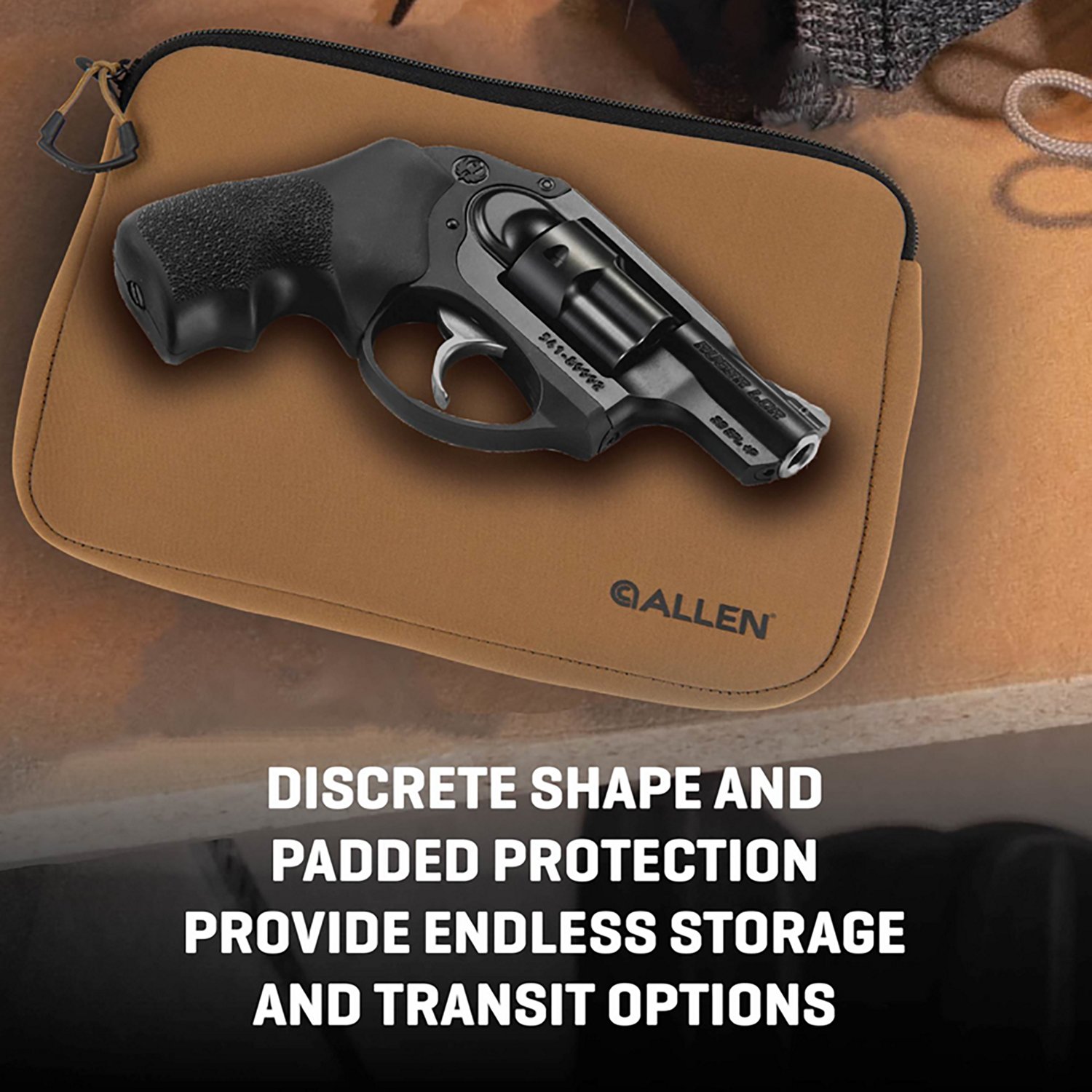 Allen Company Compact 7 in Handgun Neoprene Pistol Pouch - view number 5