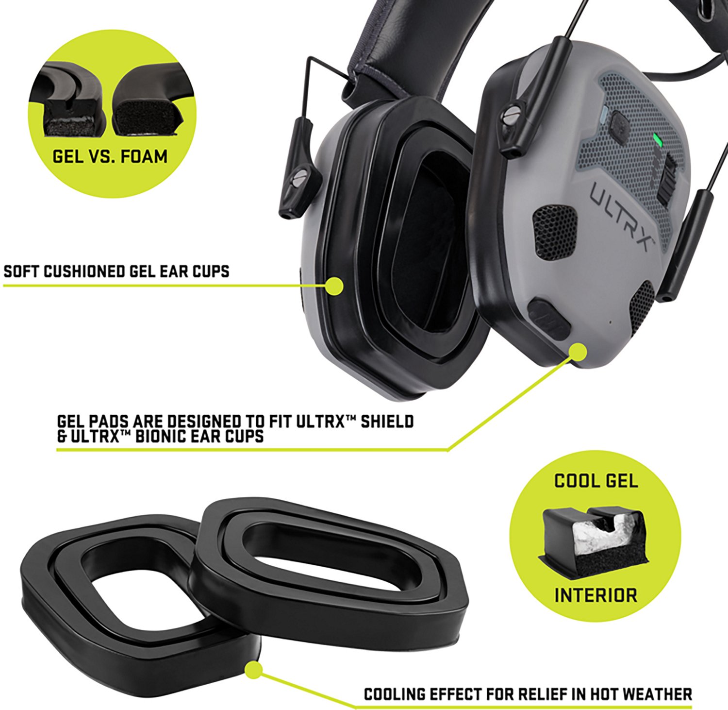 ULTRX Gel Ear Cup Replacement Pads 1-Pack - view number 2