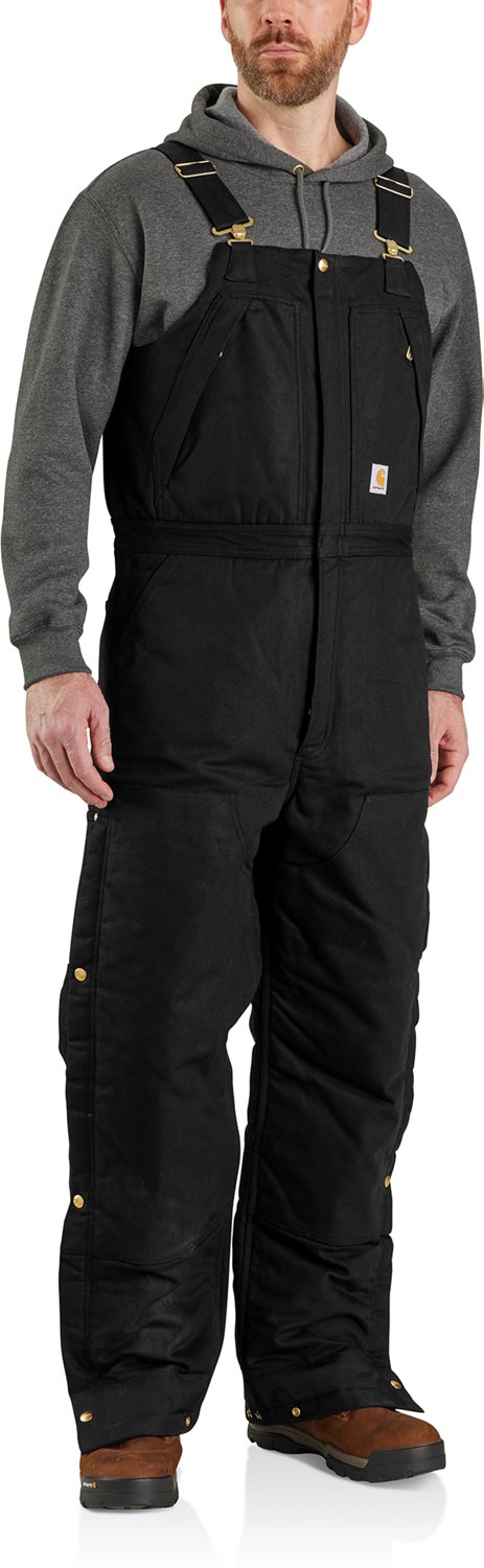 Carhartt Men's Loose Fit Firm Duck Insulated Bib Overall - view number 1