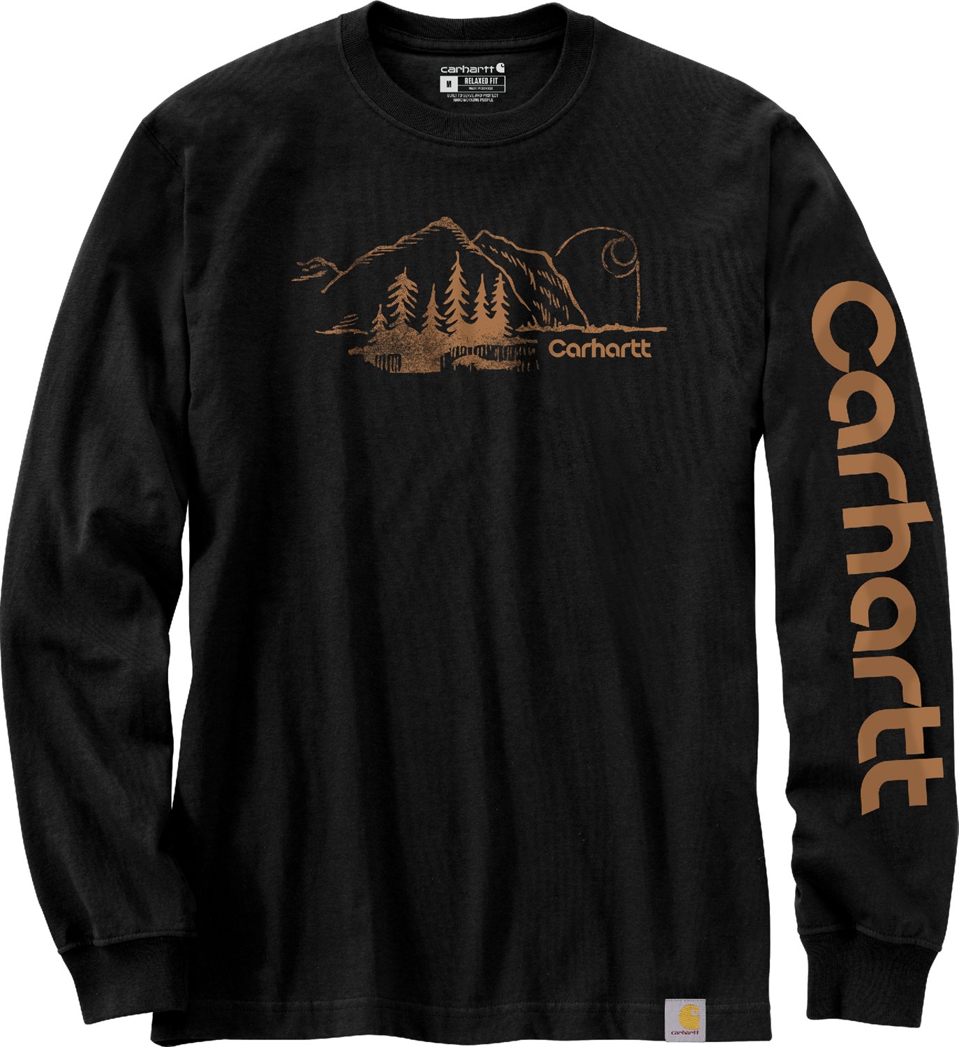 Carhartt Men's Rugged Fit Heavy Weight Long Sleeve Mountain Graphic Tee