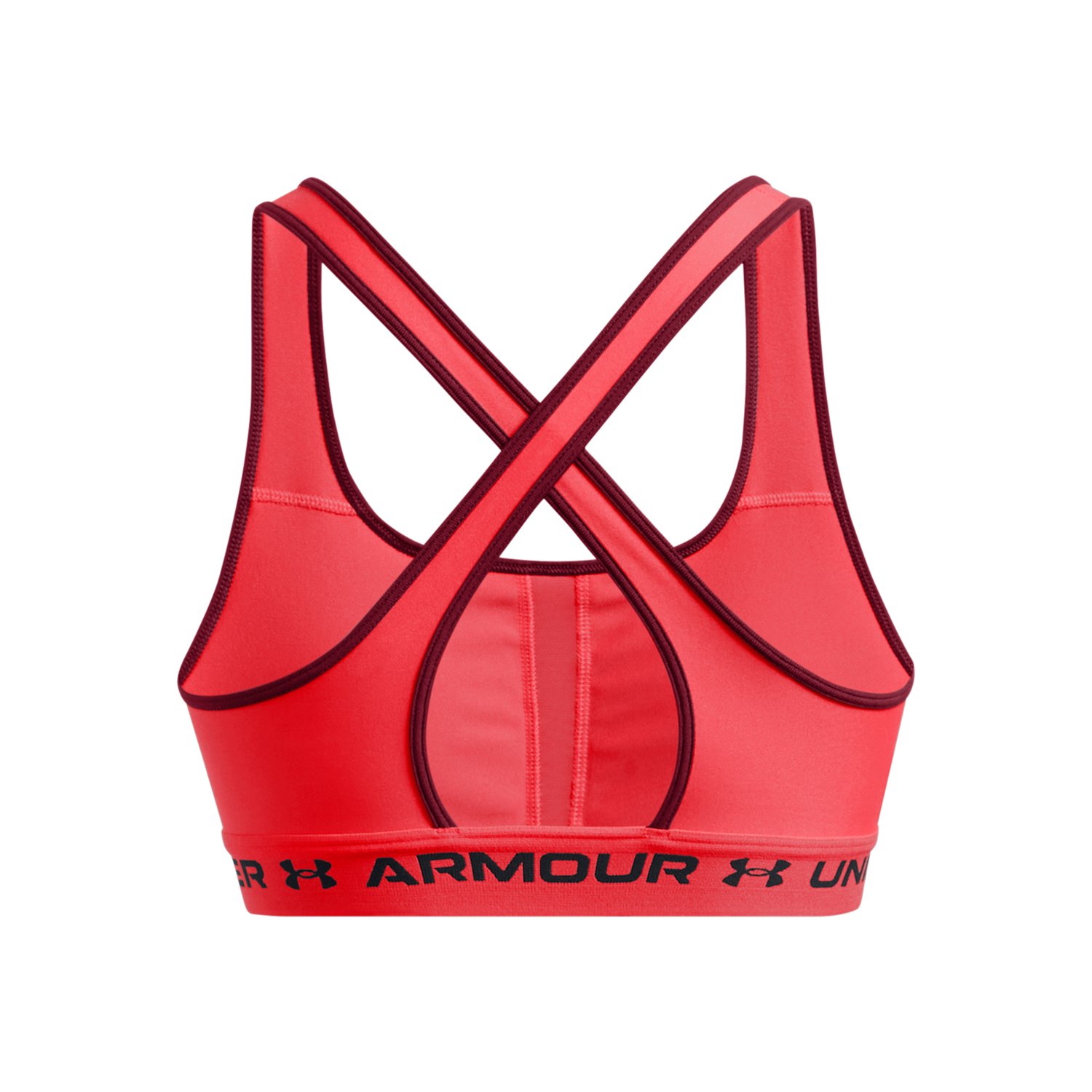 Under Armour Women's ArmourÂ Mid Crossback Sports Bra T-Shirt