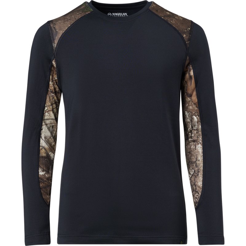 Magellan Outdoors Youth Blackout 2.0 Base Layer Long-Sleeve Top, Small - Camo/Hunt Baselayer at Academy Sports