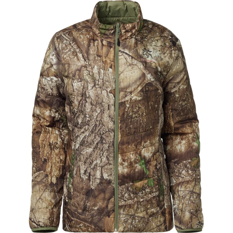 Magellan Outdoors Women's Reversible Puffer Jacket Green, Medium - Ladies Insulated Camo at Academy Sports