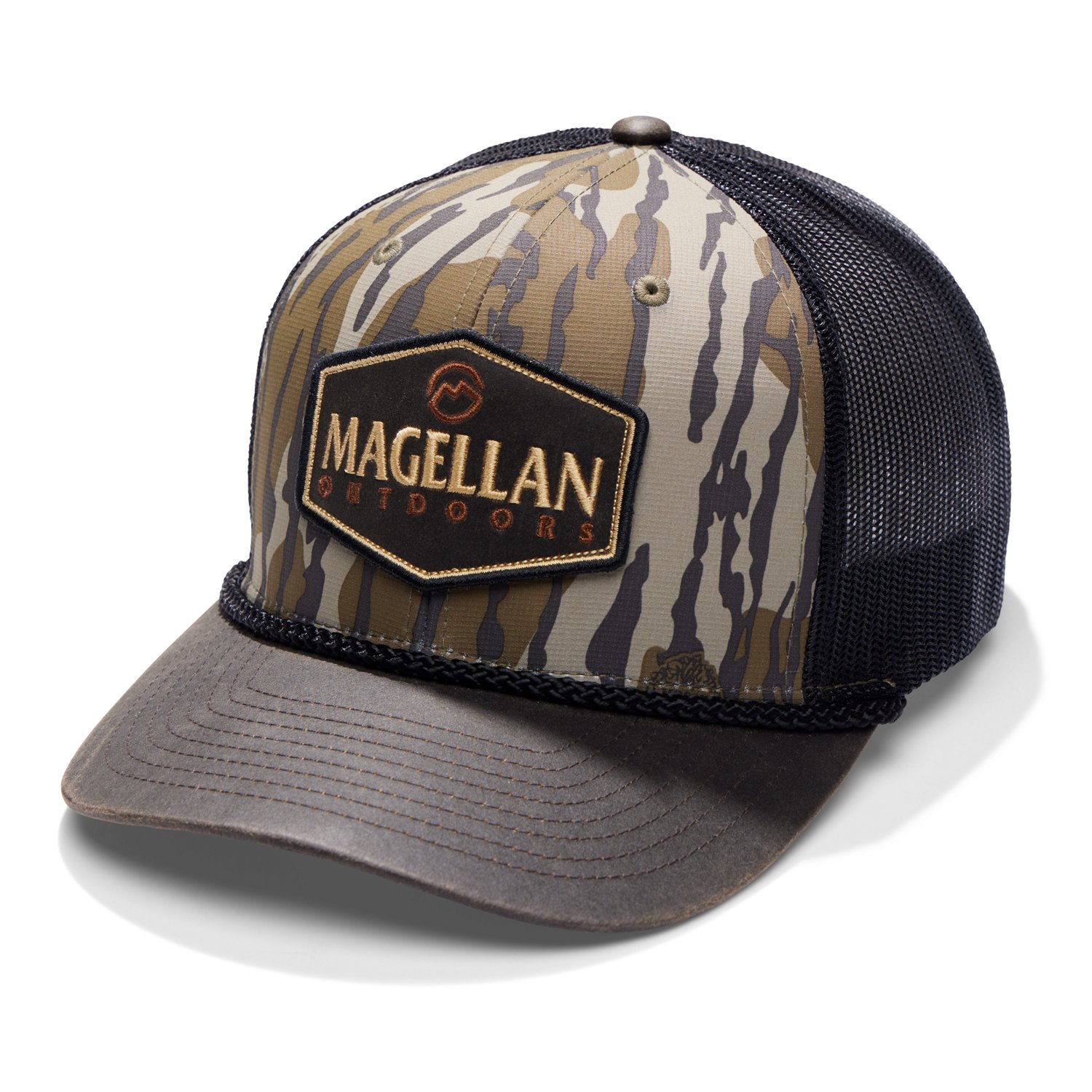 Magellan Outdoors Adults HuntGear Heritage Rope Logo Trucker Hat Academy