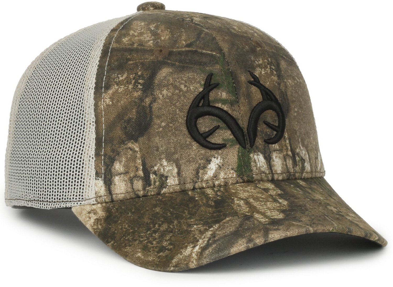 Realtree Kids’ Outdoor Antler Logo Adjustable Trucker Hat