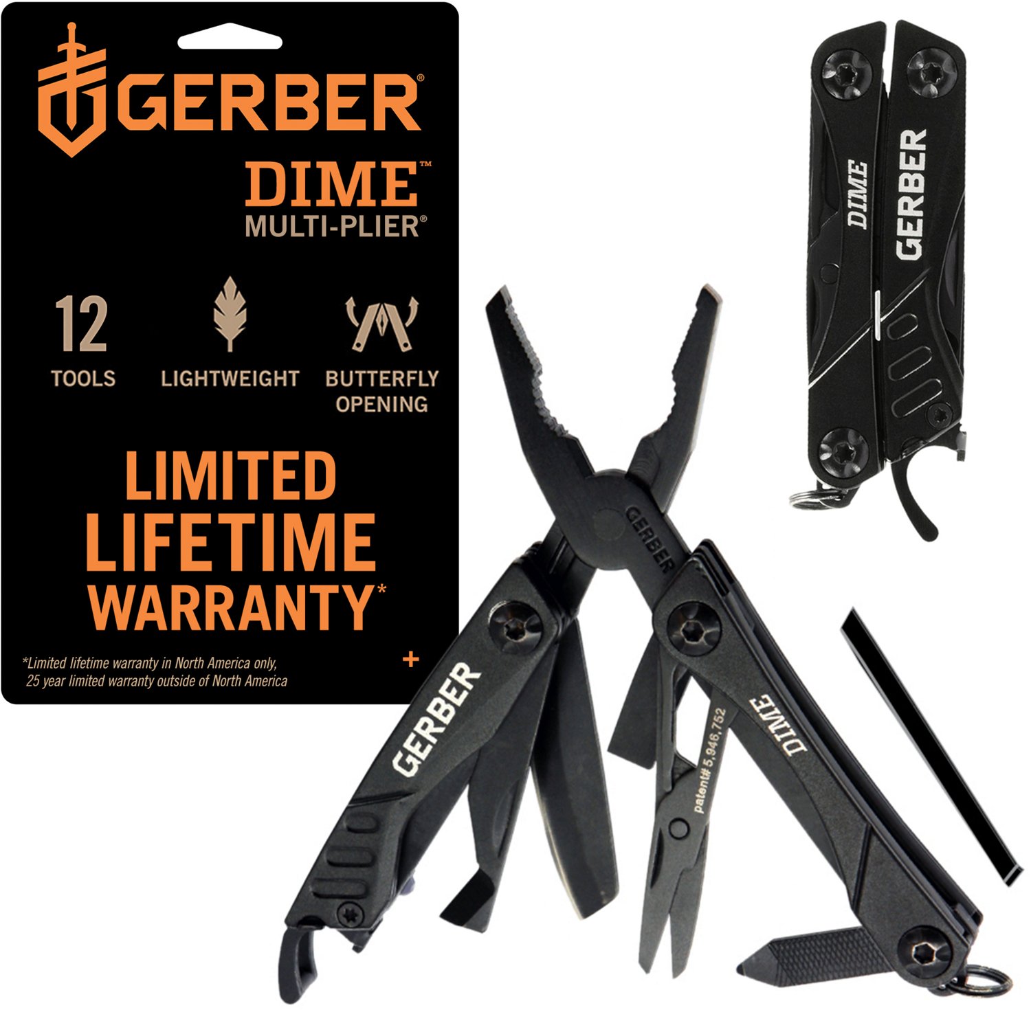 Gerber Dime Black Needle Nose Multi-Tool                                                                                         - view number 3
