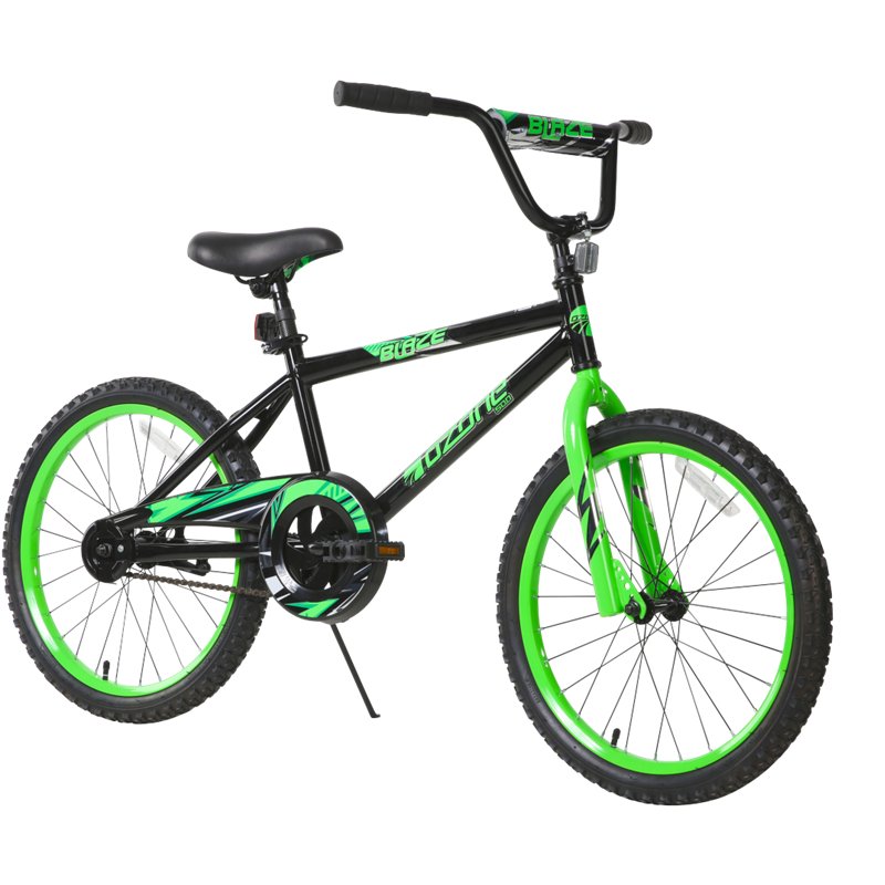 Ozone 500 Boys' 20 in Blaze Bike Black/Bright Green - Boys Bikes at Academy Sports