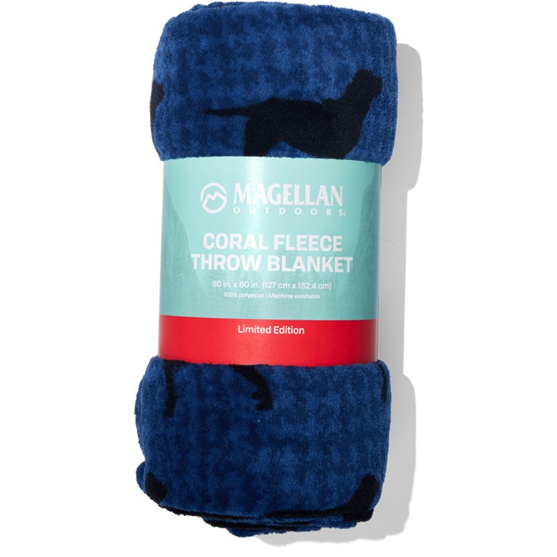 Magellan Outdoors 50x60 Hartford Plaid Patchwork Fleece Blue/Black - Blankets And Pillows at Academy Sports