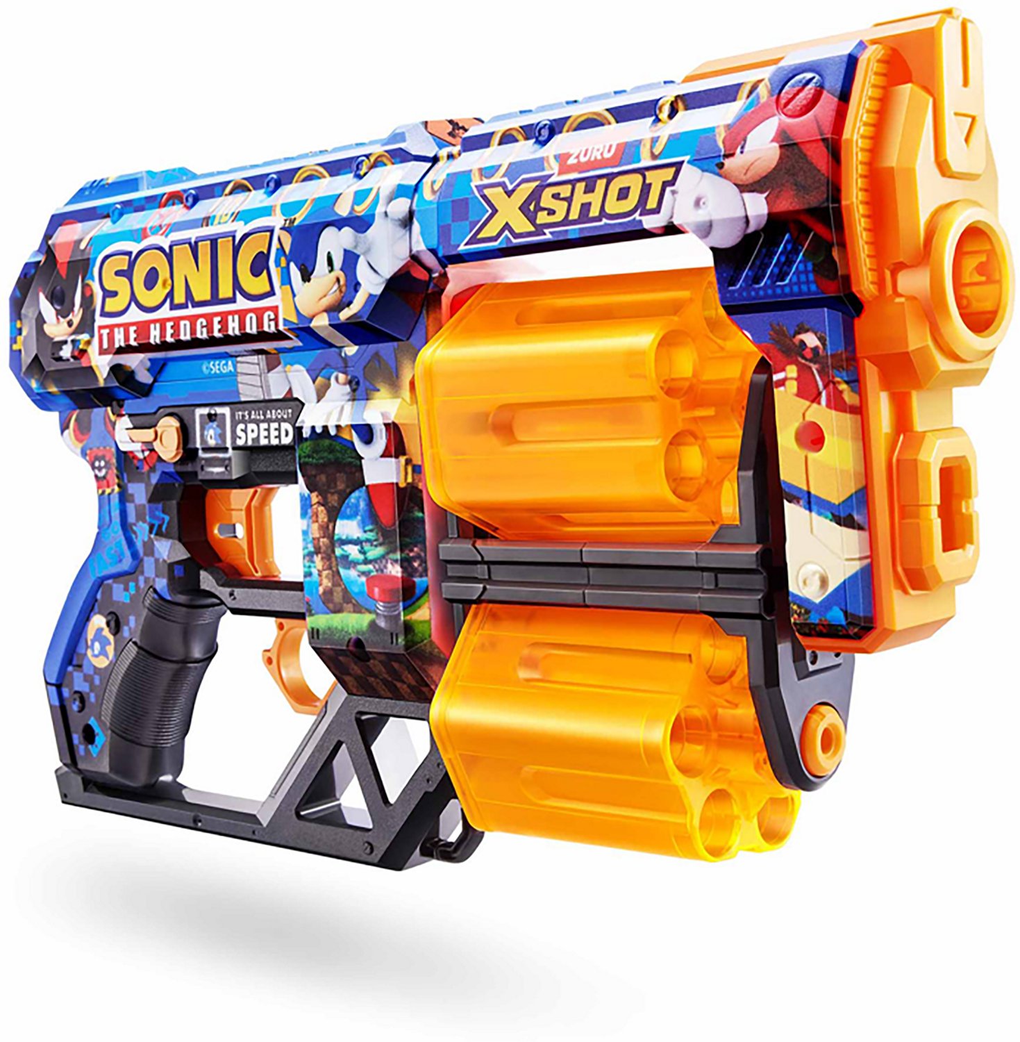 ZURU X-Shot Skins Dread Blaster Mega Sonic Skin 12 Darts Assortment