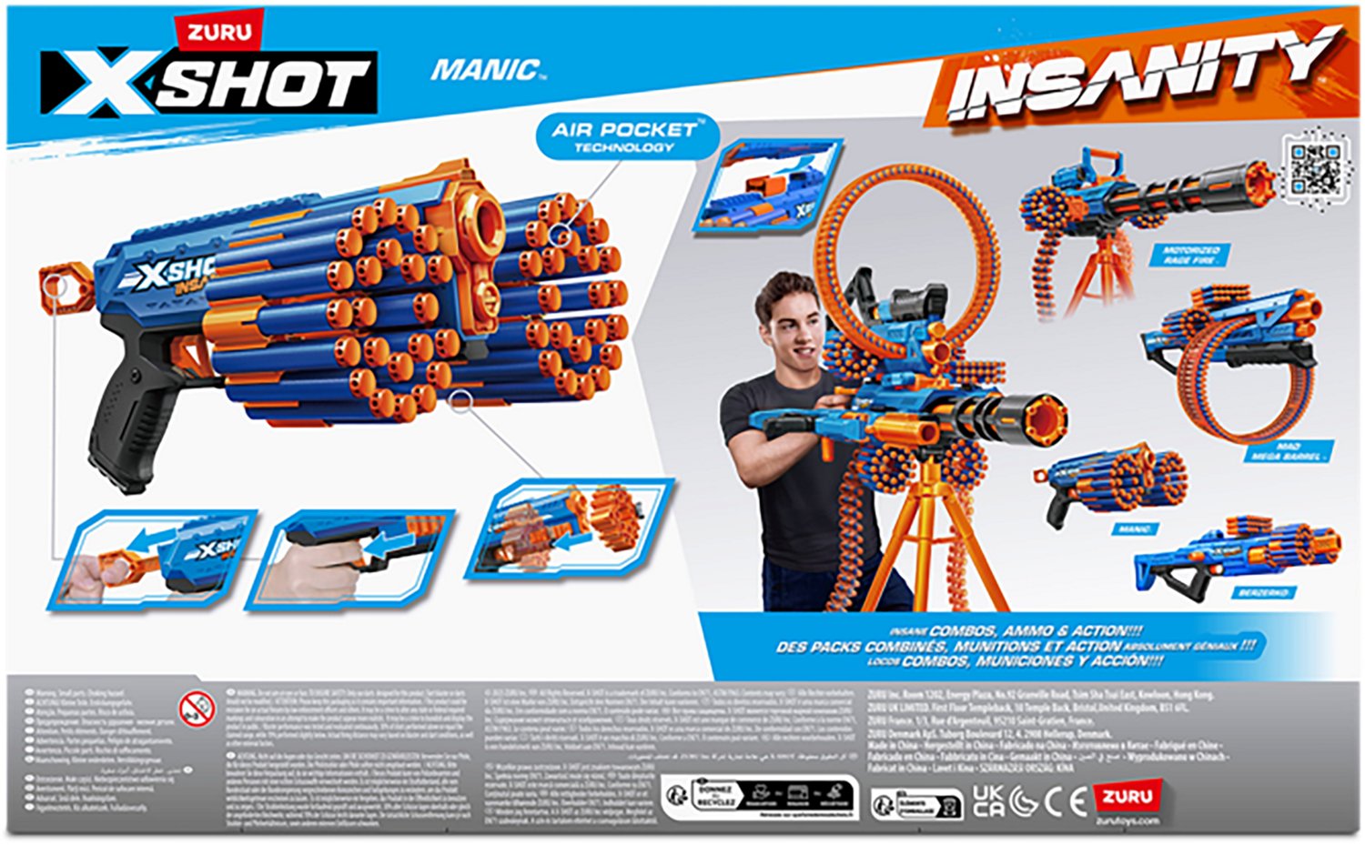 ZURU X-Shot Insanity Manic 24 Darts Blaster - view number 5