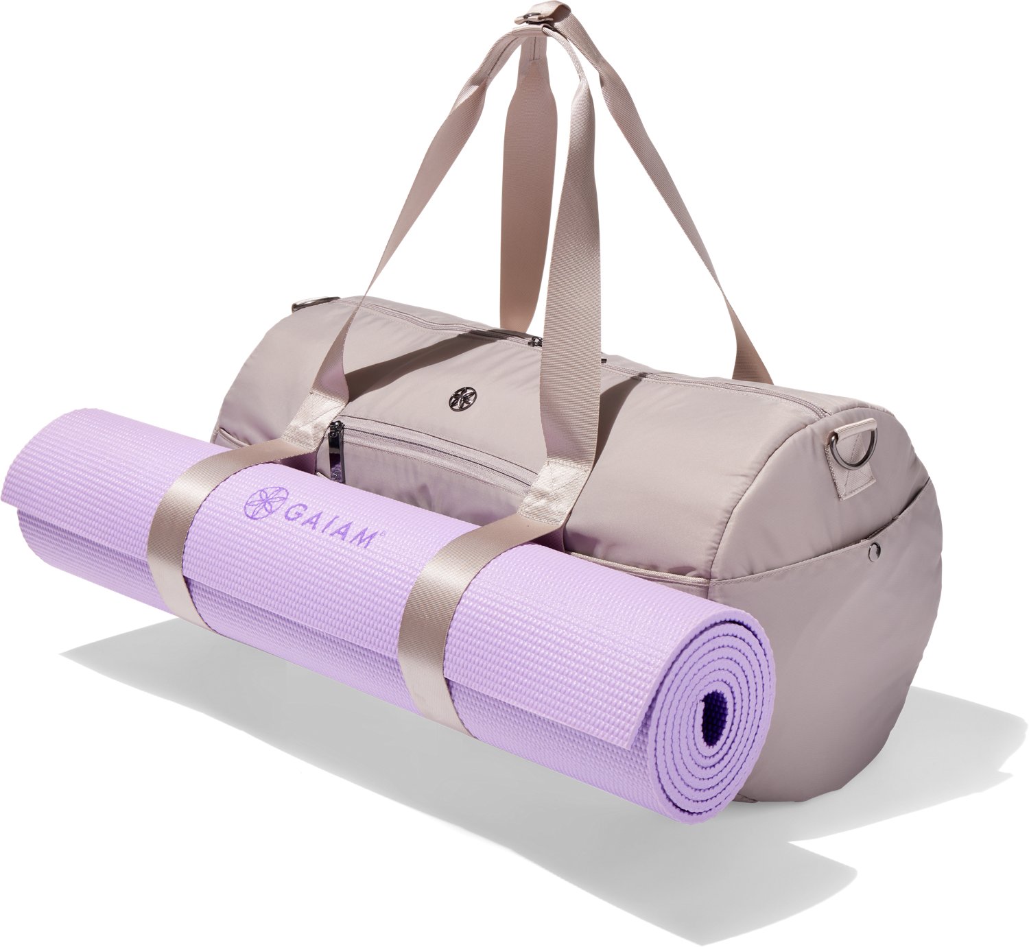 Gaiam Yoga Duffel Bag and 4 mm Mat Free Shipping at Academy