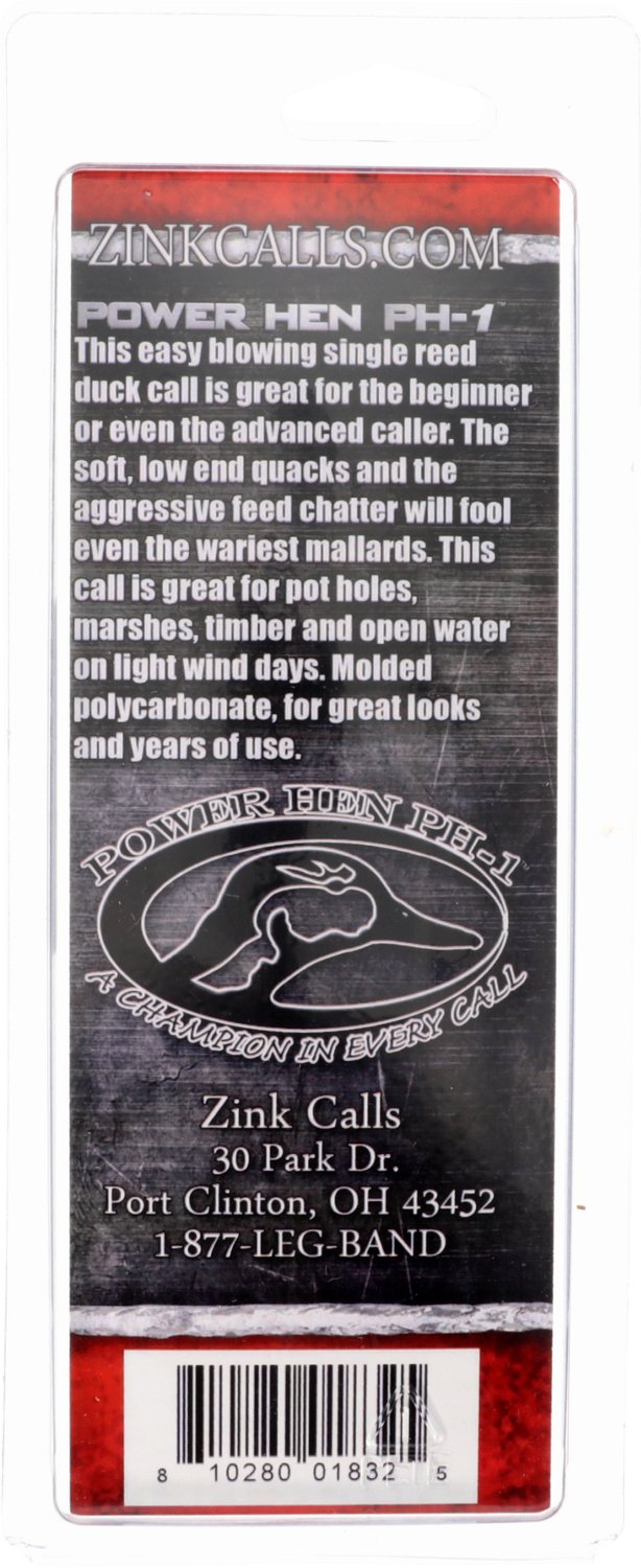 Zink Calls PH-1 Power Hen Gunsmoke Duck Call                                                                                     - view number 3